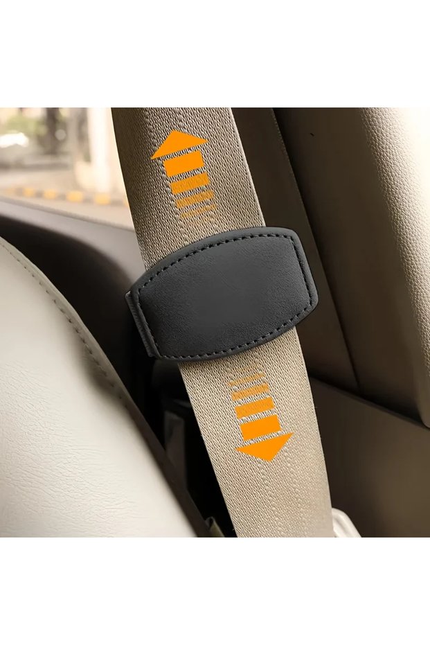 Black 1Pc Adjustable car seat belt limiter universal safety buckle ensuring fixed position