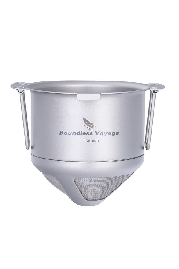 Ti6002P Boundless Voyage Titanium Reusable Coffee Filter Paperless Coffee Filter Metal Coffee Filter