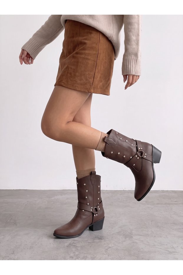 Gemma Vita Women's Western Boots 0012727 Brown Leather