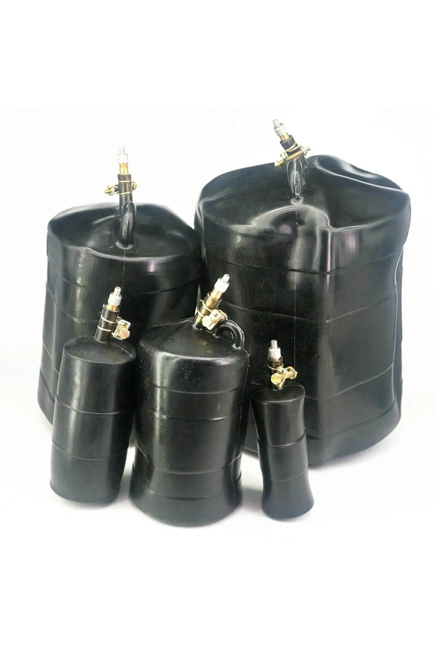 Rubber 96-110mm Fit Pipe I/D 45-315mm Natural Natural Rubber Drain Air Bag Inflatable Bung Stop Plug