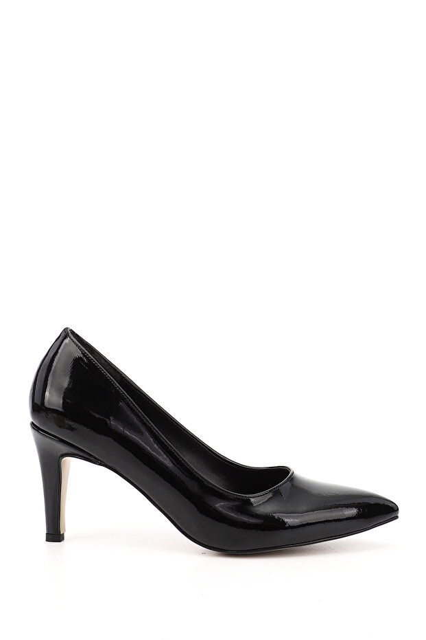 Women's Black Patent Leather Pointed Toe Thin Heel Stiletto