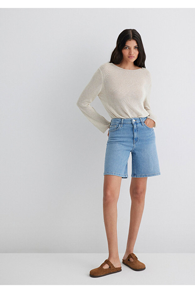 Eliana Everyday Open Jean Shorts 1411221-89750