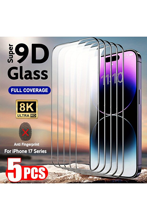 1 PC For iPhone 17 ProMax Tempered Glass 1-5Pcs for iPhone 18/17/16/15/14/13/12/11 Pro Max X/XS/XR/1