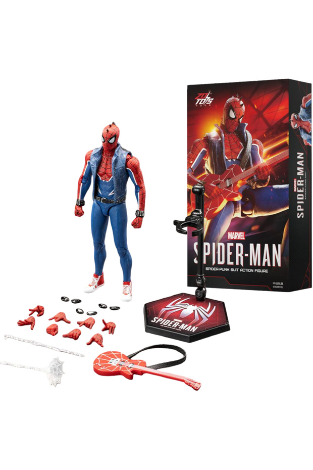 Boxed PUNK SPIDER ZDTDS Original Spider Man Brand New Day PUNK SUIT Scarlet Spider 2099 ADVANCED SUI