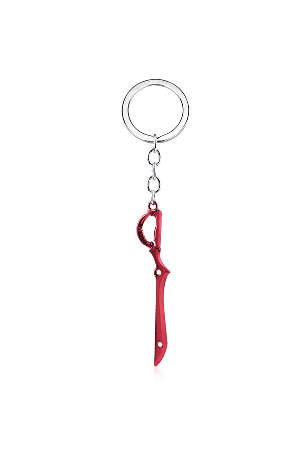 K00314 Anime KILL la KILL Key Chains Matoi Ryuko Mini Metal Red Scissor Blade Weapon Pendants Keyrin