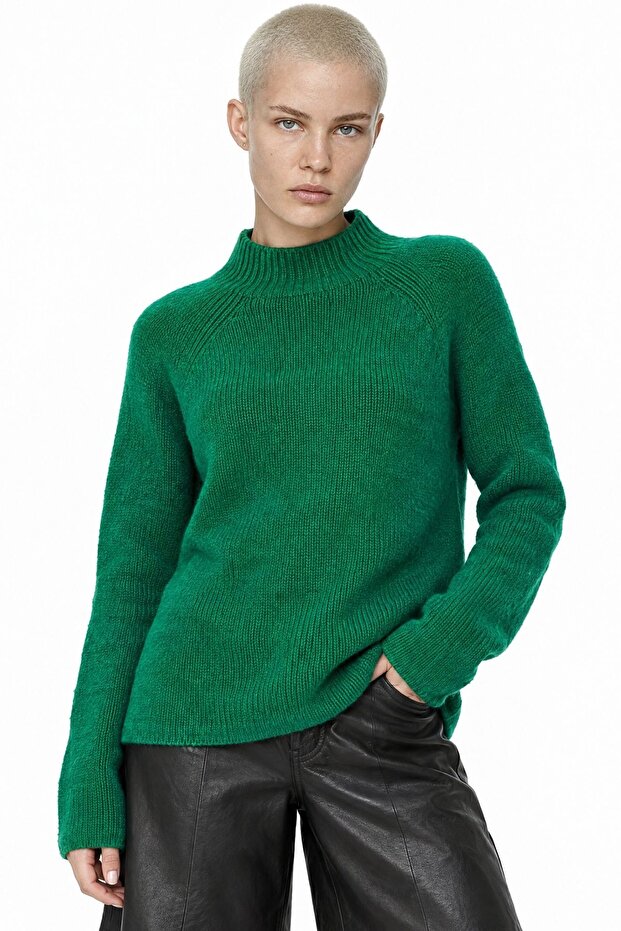 Mixray Knitted Half Turtleneck Sweater