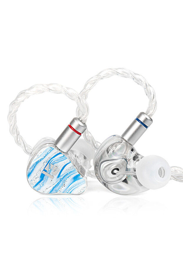 blue KBEAR KB08 Mirage IEMS in Ear Earphones 1 DD +1 BA +2 Micro-Planar Magnetic Drivers 10mm Beryl