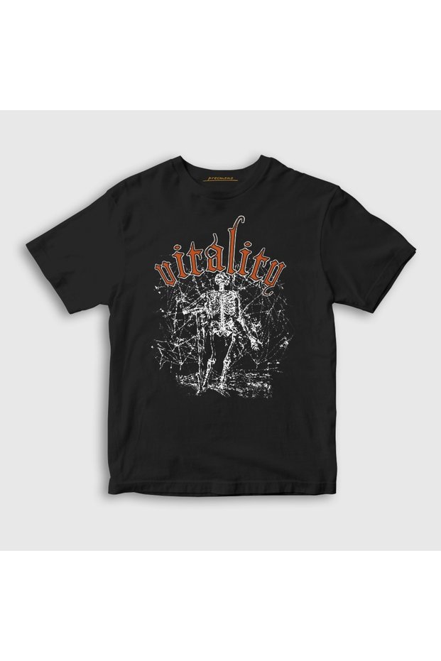 Unisex Kids Black Vitality Nikolas Rendl Pyromaniac T-Shirt 621269Tt