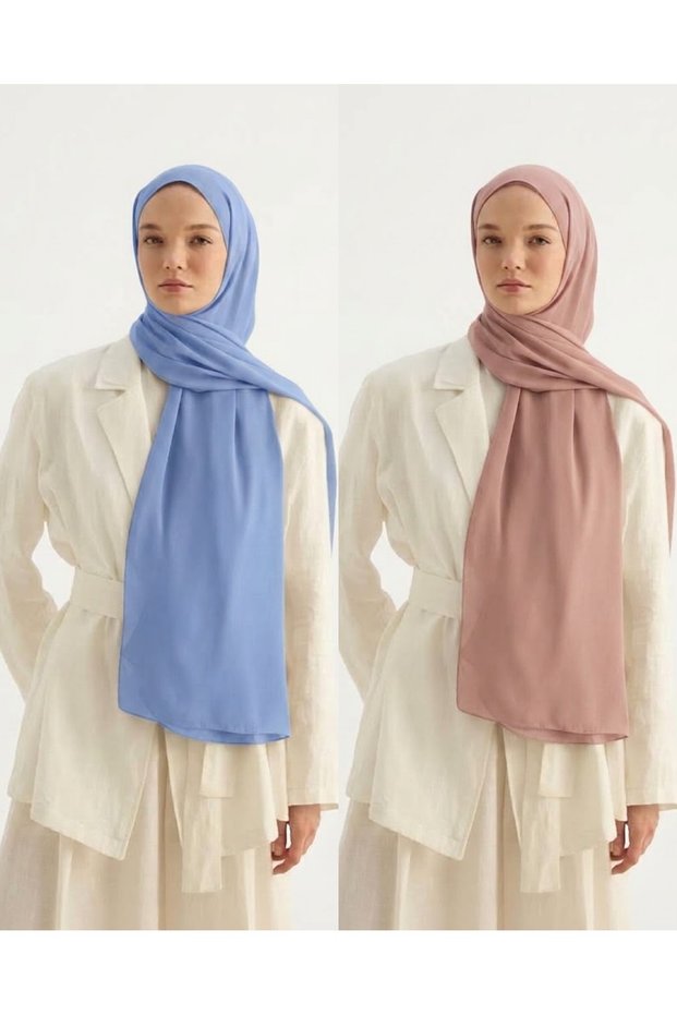 2 Pieces of Crepe Shawl
