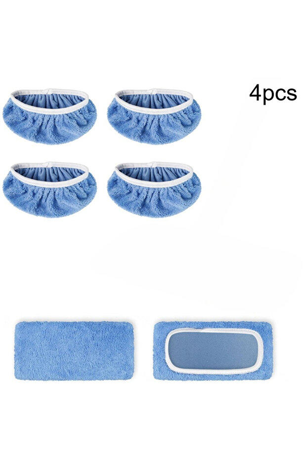 4pcs 4pcs Reusable Mop Pads Ultra-Fine Fiber Dry Sweeping Cloth And Machine Washable Wet Pads for Re