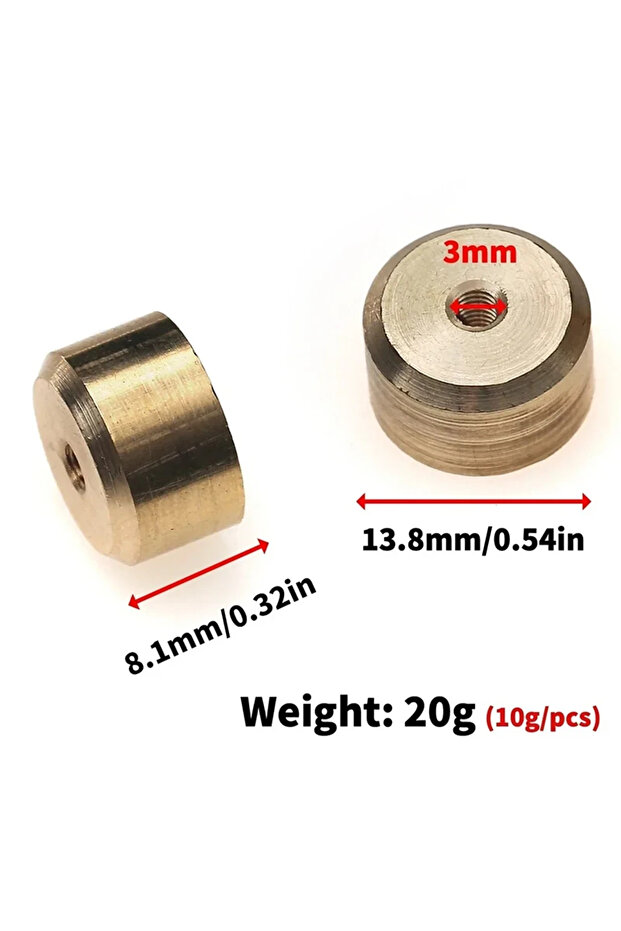2pcs 10g 2pcs 5g/10g Brass Chassis Weight Balancer Counterweight for Tamiya HSP Kyosho Sakura YOKOMO