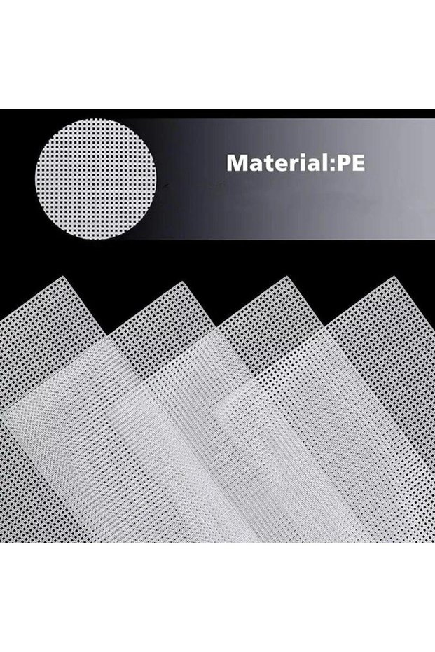 4pcs 1set 4Pcs Sewing Plastic Canvas Sheets White Mesh Sheets for DIY Embroidered Woven Crafts 30*20