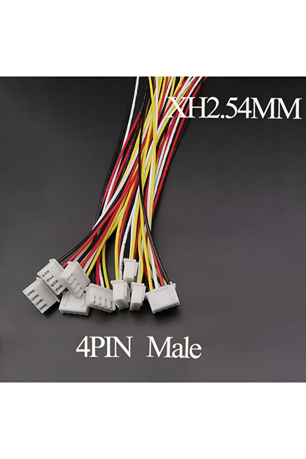 4P Male 10PCS Micro JST XH 2.54 2P 3P 4P 5P 6PIN Male Female Plug Connector 2.54mm Pitch With Wire
