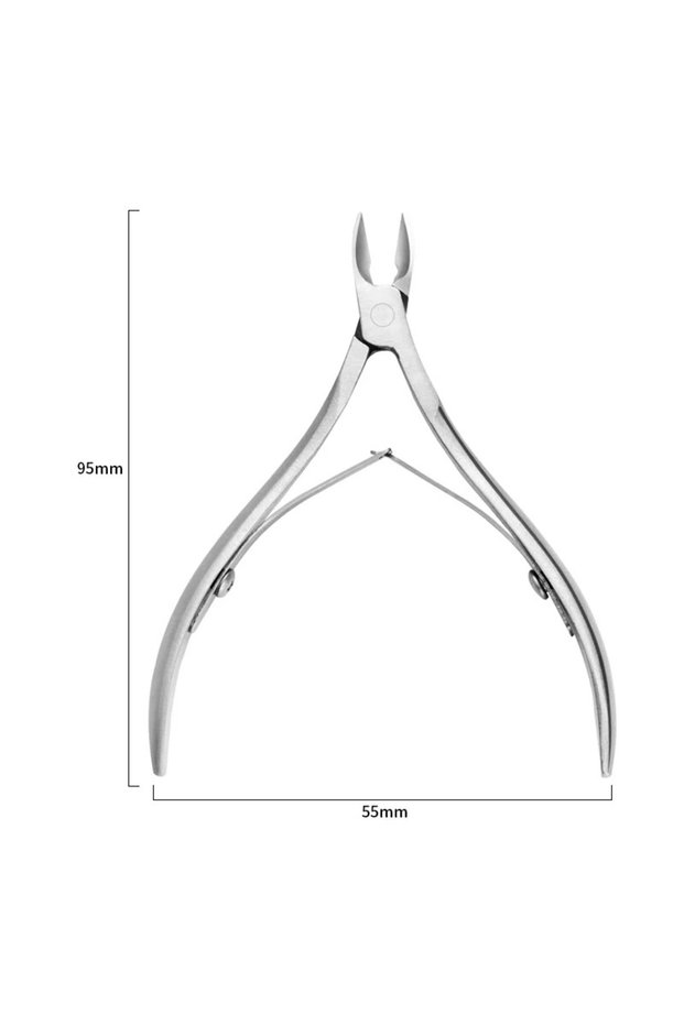 Silver 6mm Blade Fingernail Toenail Cuticle Nipper Trimming Stainless Steel Nail Clipper Cutter Cuti