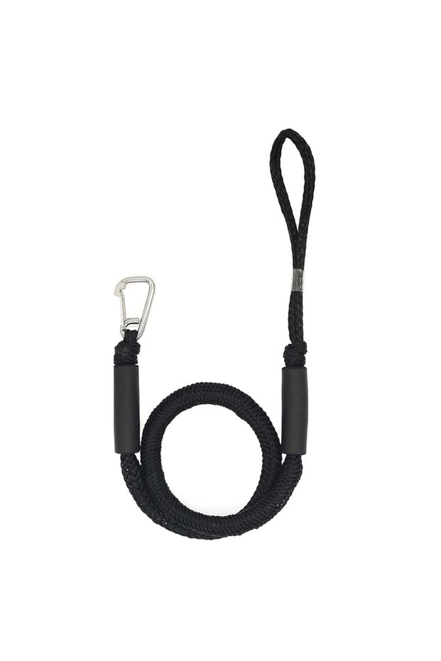 1pcs Black Boat Bungee Dock Lines Cords Docking Rope for Kayak Watercraft SeaDoo Jet Ski Pontoon Can
