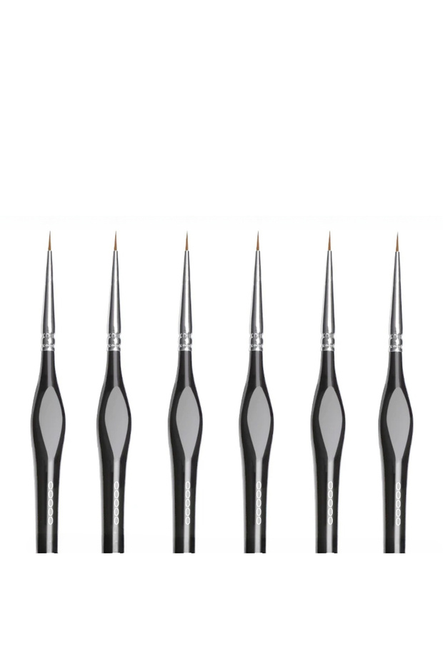 12pcs 00000 Fine Tip Paint Brush Set for Acrylic, Models, Mini Miniature Detail , Nylon Hair Thin E