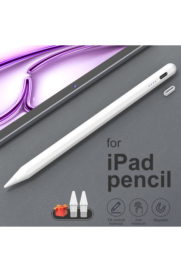 White Stylus Pen for iPad pencil for iPad Accessories 2025 A16 10th 11th Gen Pro Air Mini Palm Reje