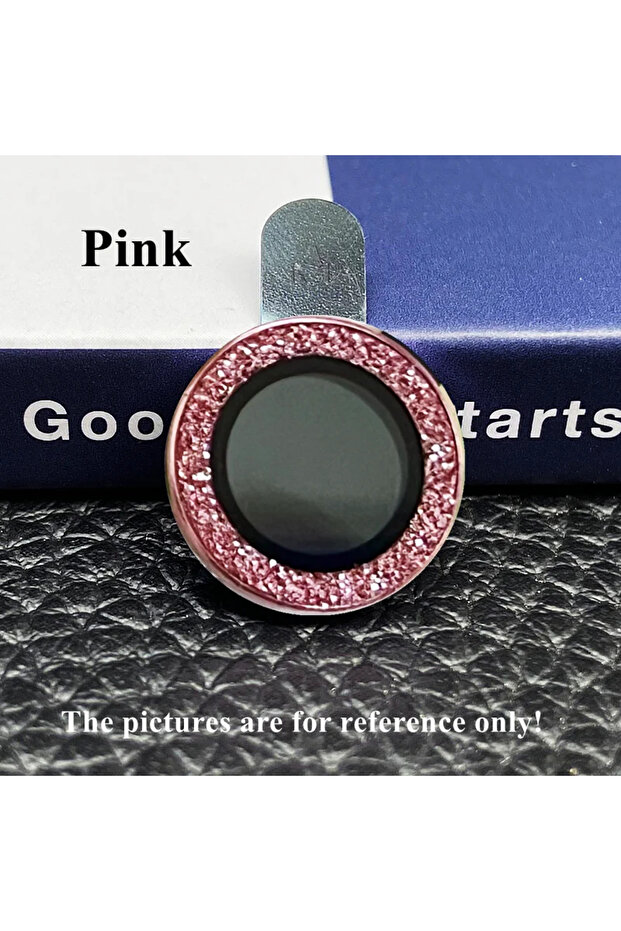 Tempered glass iPad A16 11th (NEW Pink New 3D Glitter Metal Ring Camera Lens Protector for Apple IPa