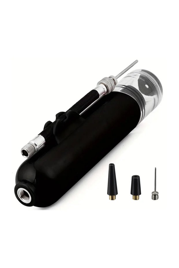 Black 1 8-inch Basketball Pump Multi-Functional Basketball Soccer Volleyball Portable Pump Air Pump