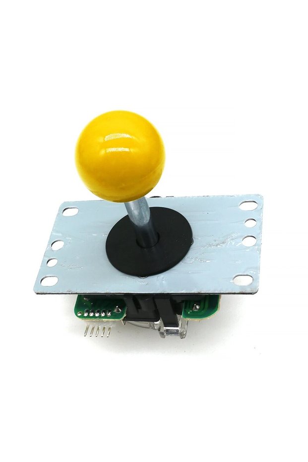 YELLOW Copy SANWA Joystick With 5 Pin Connector 8 Way Classic Square Restrictor Arcade Game Machine