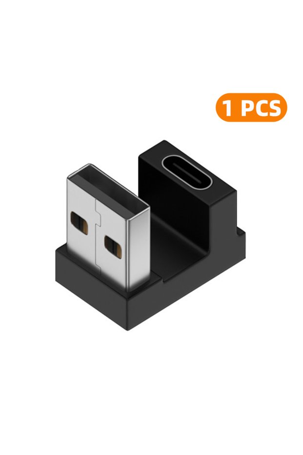1xCM-AG-UX-FM USB 3.0 USB-A Male to Type C Female 90 Degree Right Angle Extension Adapter USB C Upwa