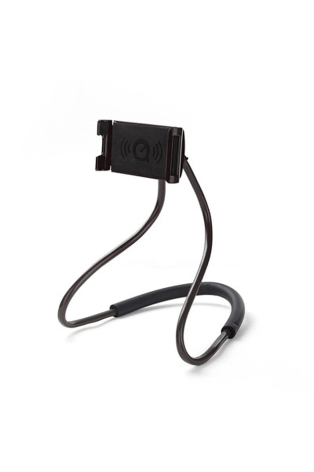 black Flexible Mobile Phone Holder Hanging Neck Lazy Necklace Bracket Bed 360 Degree Phones Holder S