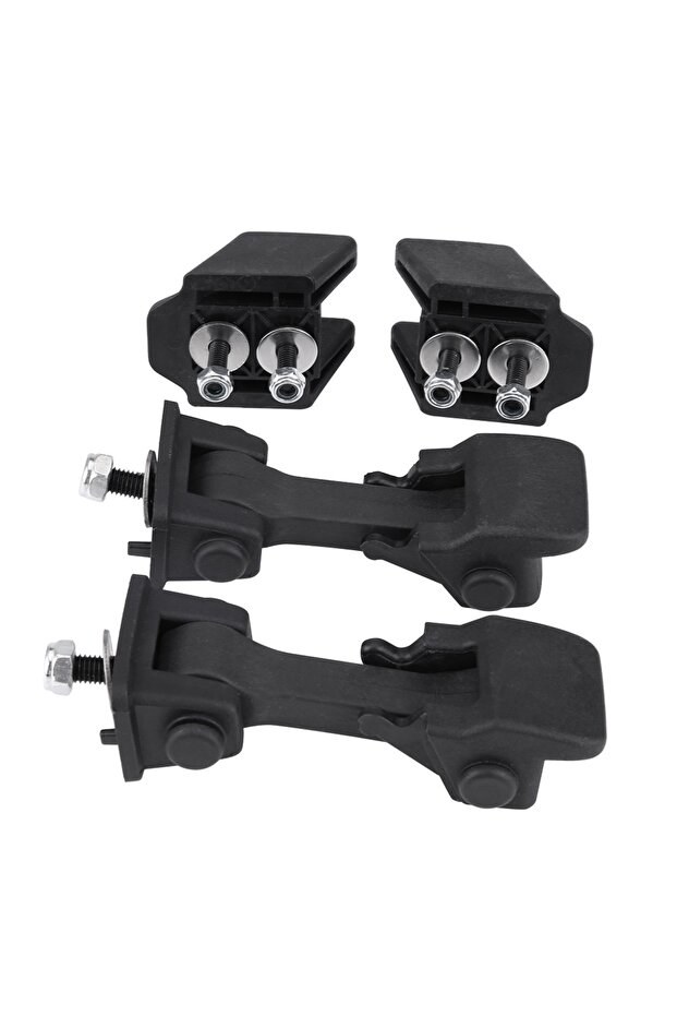 black 2 Set of Hood Latch Safety Catches & Brackets for Jeep Wrangler JK 2007 2008 2009 2010 2011 20