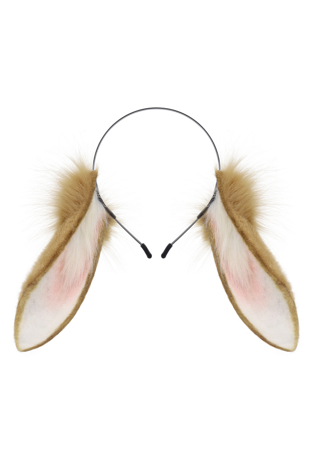 Tuowhite Animal Rabbit Ears Headband Faux Fur Bunny Headwear Plush Hairband Party Cosplay Costume Ac