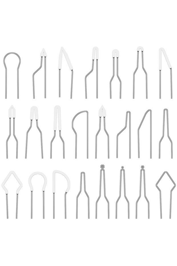 1 SET 23Pcs Pyrography Wire Tips Heat Resistant Wood Burning Tips Replacement Durable Multiple Shape