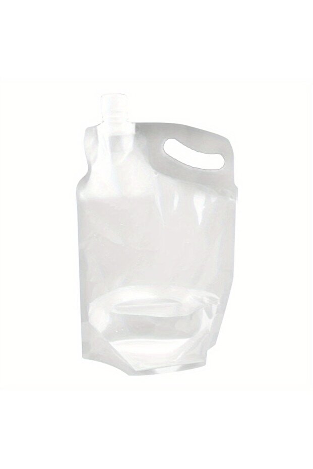 Transparent 1L/34oz Folding Water Bag Outdoor Camping Hiking Portable Folding Water Storage Lifting