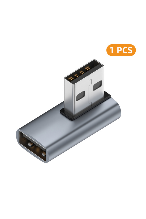 1xAM-AG-ZW-FM 90 Degree USB 3.0 Male to Female Right Angle Extension Adapter USB Upward Elbow Adapt
