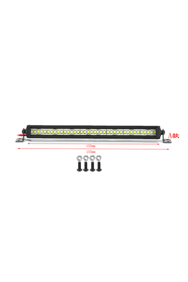 135MM 55/75/95/115/135/215mm LED Light Bar Roof Lamp Lights for Axial SCX10 90046 Traxxas TRX4 Slash