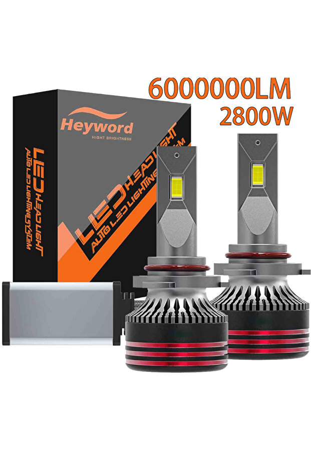 6000000Lm 9006 HB4 Heyword 2800W 6000000LM M8ProH7 H11 H1 H4 Led Headlight Bulb 6000K LED HB3 HB4 Do