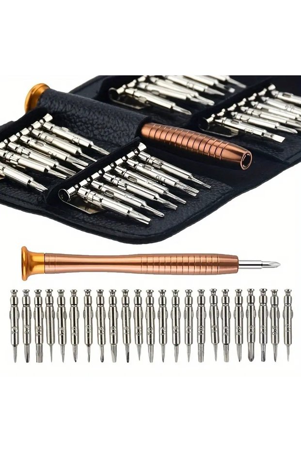 black 1 Set, Precision Screwdriver Set, 25 In 1 Repair Tool Kit, Small Screwdriver Set, Star/Y-type/