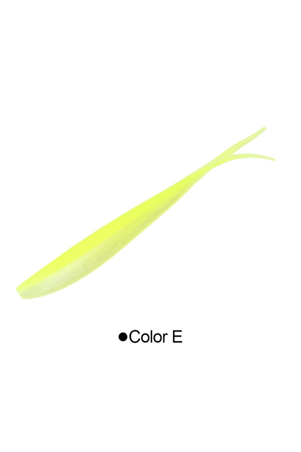 10cm 4.5g Color-E RoseWood 2" 3" 4" Soft Jerk Minnow Fishing Lure Swimbait Shad Drop Shot SoftBait S