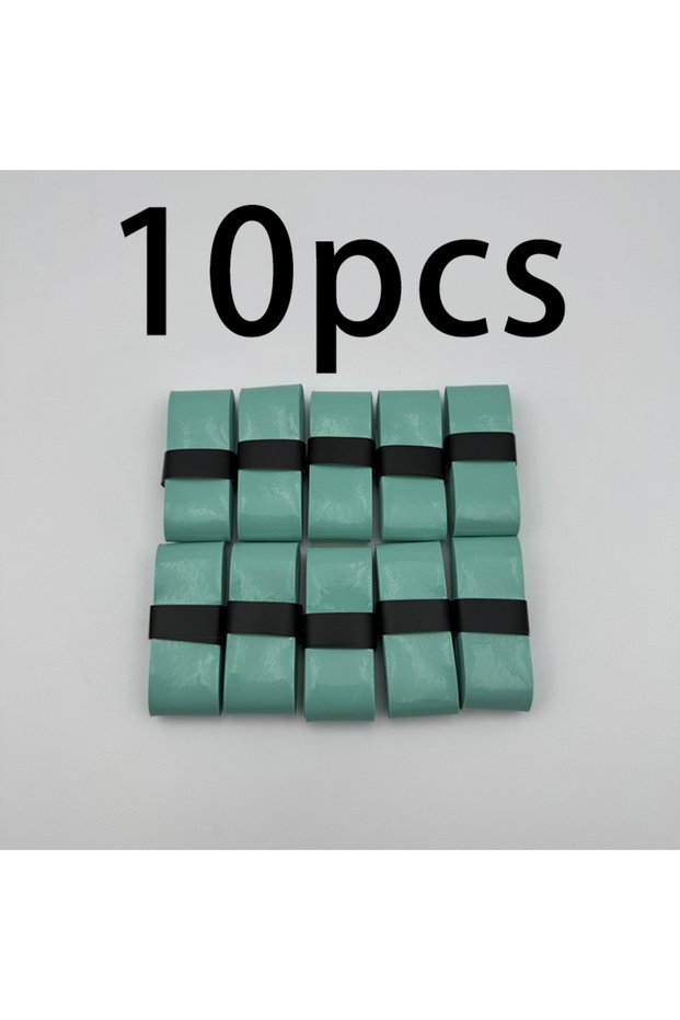 Green 10pcs 6/10-Piece Set of Badminton Grip Anti Slip Straps, Tennis Racket Sports Grip Pads, Shock