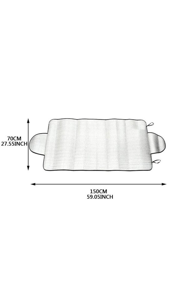 Silver Car Sunshade Cover UV Block Sun Blocking Cover Sun Shield Windshield Cover Auto Reflector Fro