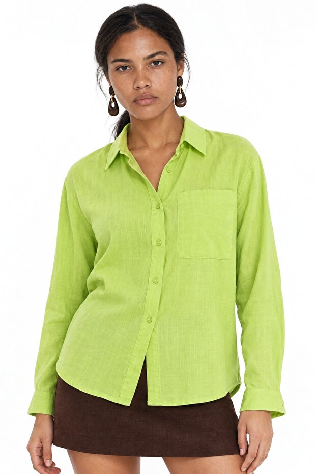Mixray Long Sleeve Shirt with Pockets