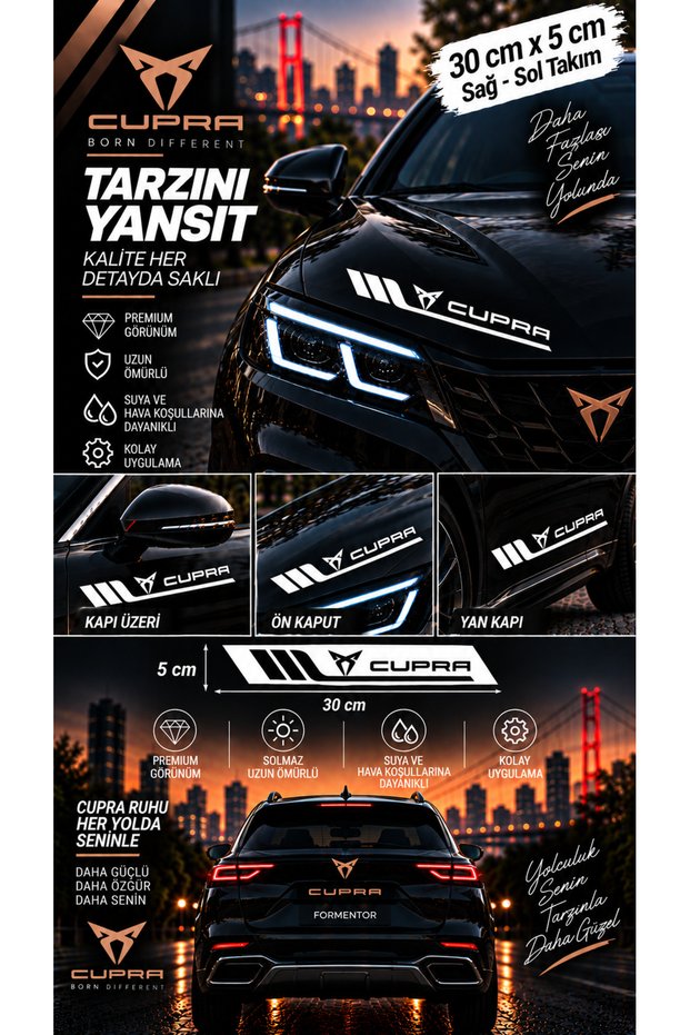 Suzuki Compatible Sport Body Stripe Sticker Right Left Side Door Fender Sticker 2 Pieces