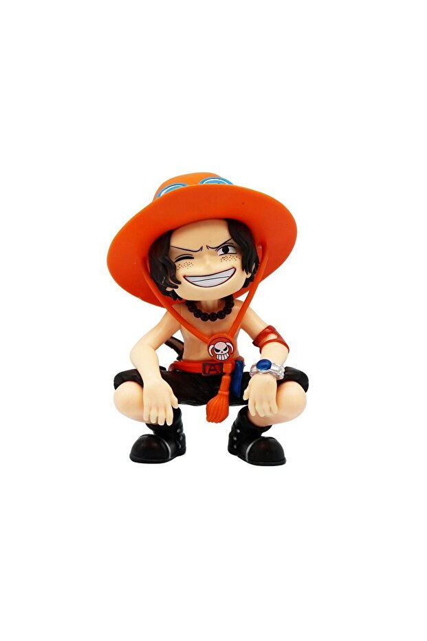 Bandai A One Piece Anime Figure Doll Portgas D Ace Yamato Q Version Model Decor Peripheral Ornament