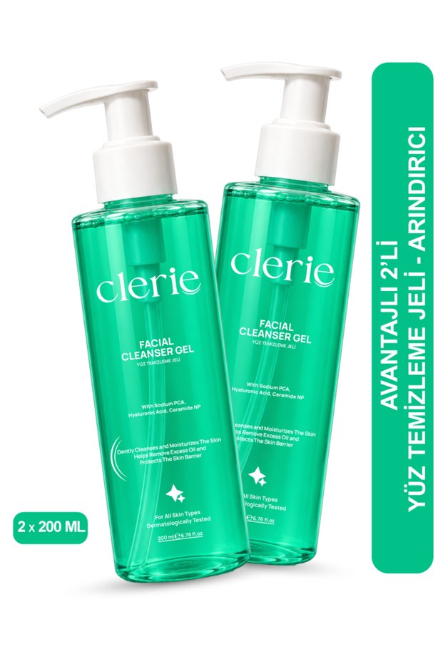 Facial Cleansing Gel, Purifying, Anti-Pore and Anti-Blackhead, Set of 2 2X200 ml