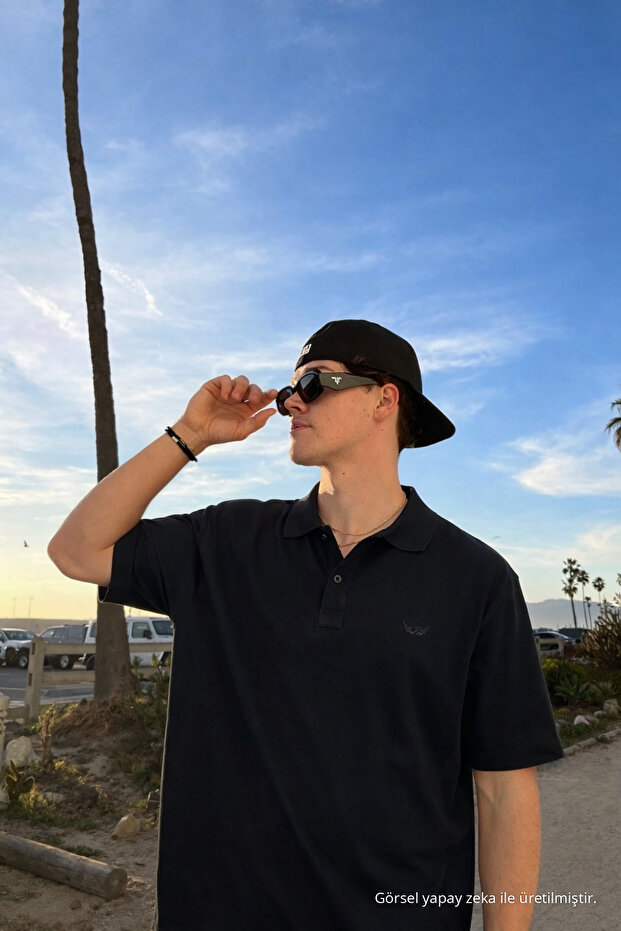 Men's Cotton Pack Trend Black Polo Neck t Shirts