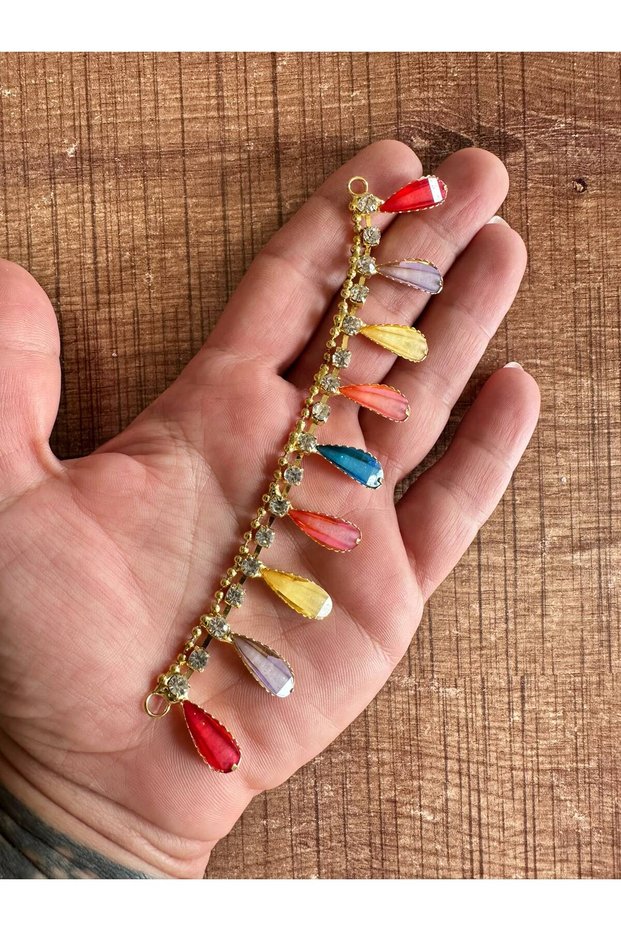 14X2 cm Beaded Jewelry Clothing Bag Accessory