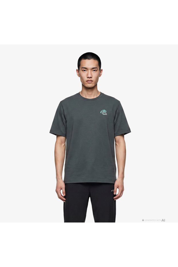 Iconic Men's Green T-Shirt