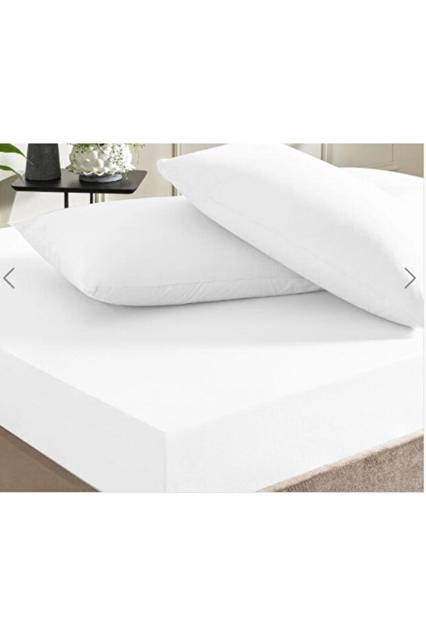Ranforce Elastic Double Bed Sheet Set White Color