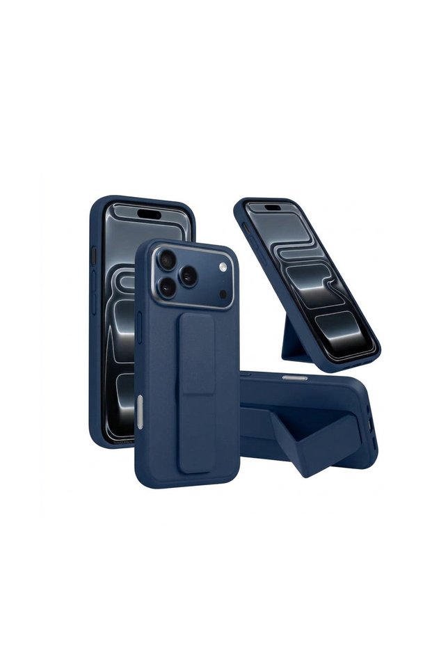 Cover case for iPhones with grip 18 pro dark blue