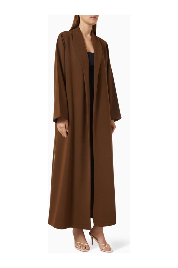 Stylish and Elegant Polycrepe Abaya with Matching Sheila - Ideal Choice for Any Occasion