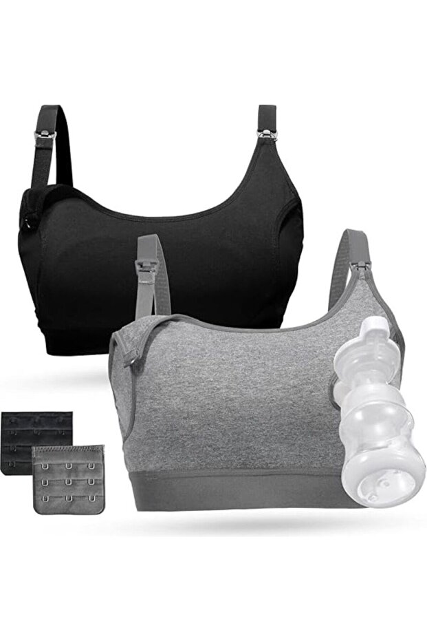 Breastfeeding and Milking Bra, Adjustable, with Additional Strap, Wire Free and Comfortable Use