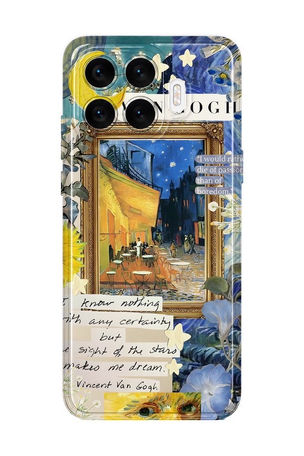 Xiaomi 17t Compatible Van Gogh Cafe Terrace Patterned Transparent Phone Case