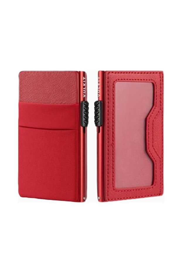Rfid Protected Unisex Card Holder Wallet with Edc Compartment